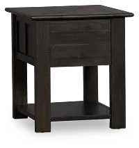 Garrett Dark Tone Storage End Table