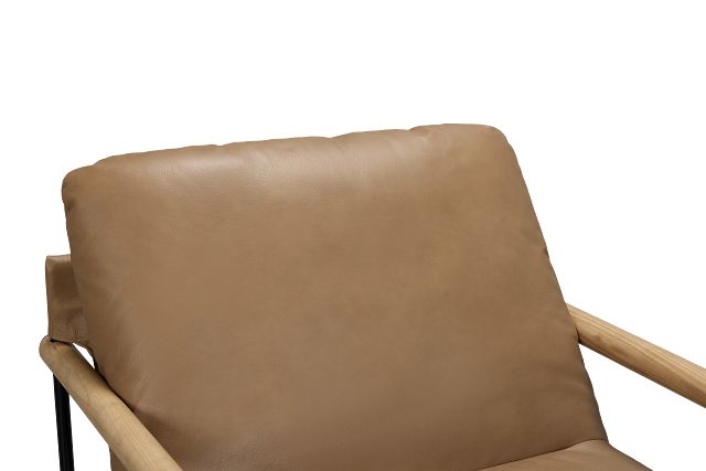 Margo Brown Leather Accent Chair