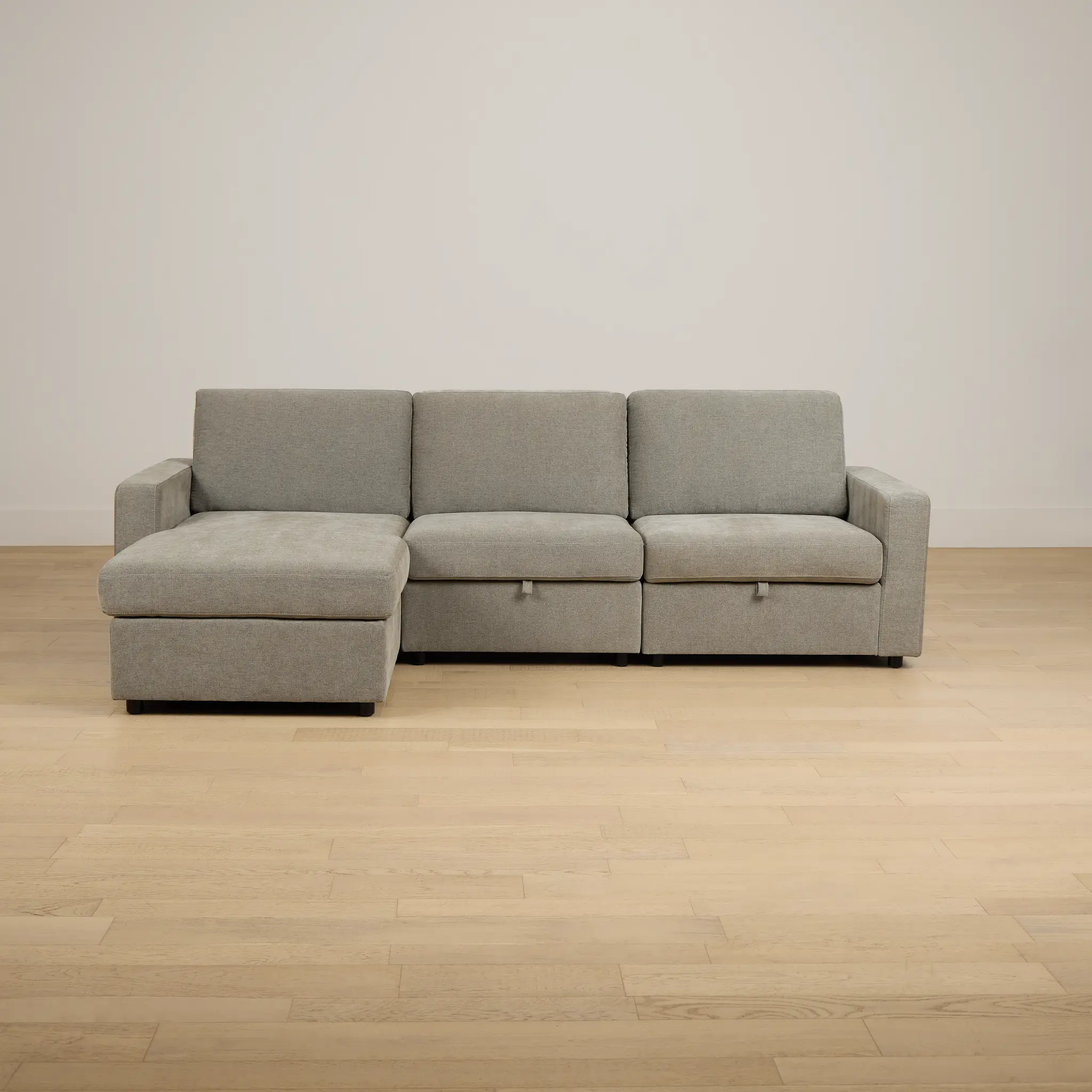 Addie Gray Fabric Left Chaise Storage Sectional Addie Gray Fabric Left Chaise Storage Sectional