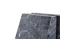 Ludo Black Marble Bookends