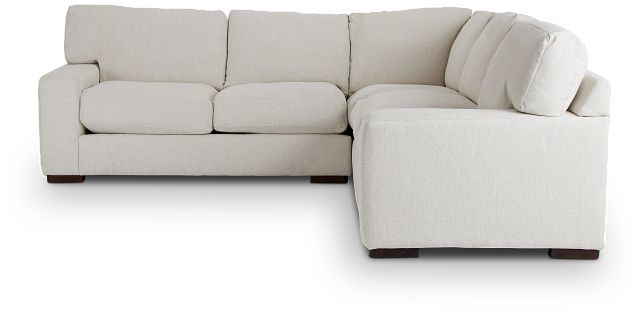 Veronica White Down Small Two-arm Sectional