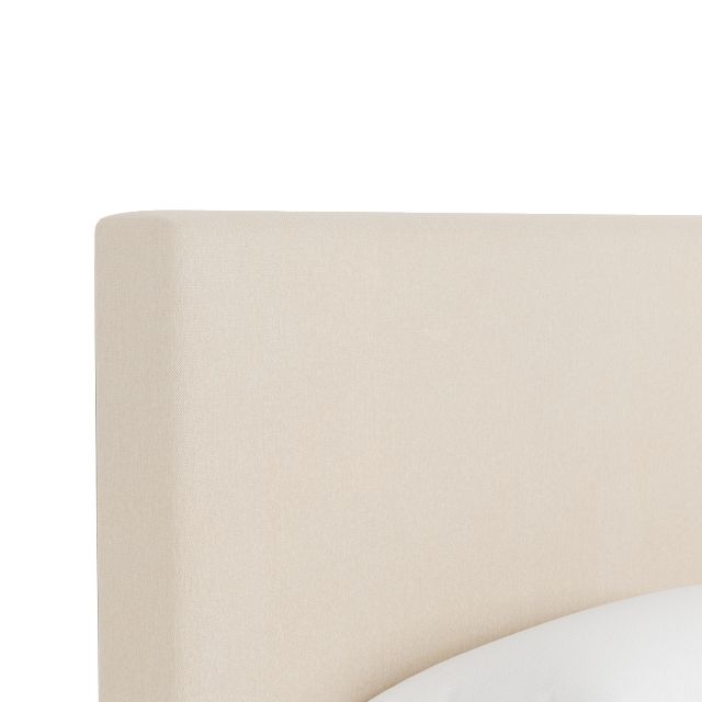 Grayton Peyton Beige 54" Upholstered Platform Bed