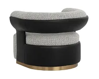 Calista Gray Swivel Accent Chair