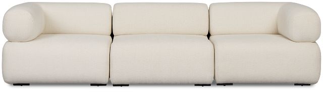 Celeste Light Beige Fabric 3-piece Modular Sofa