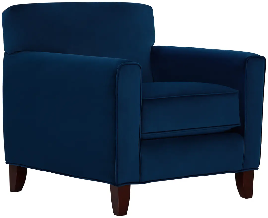 Royale Blue Fabric Accent Chair Royale Blue Fabric Accent Chair