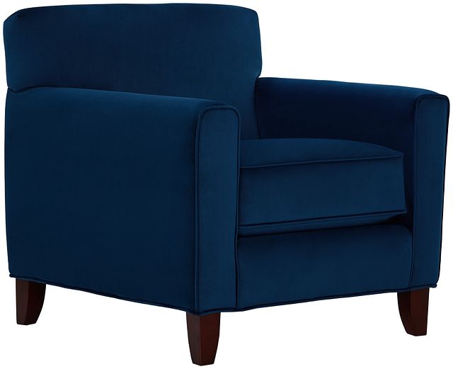 Royale Blue Fabric Accent Chair