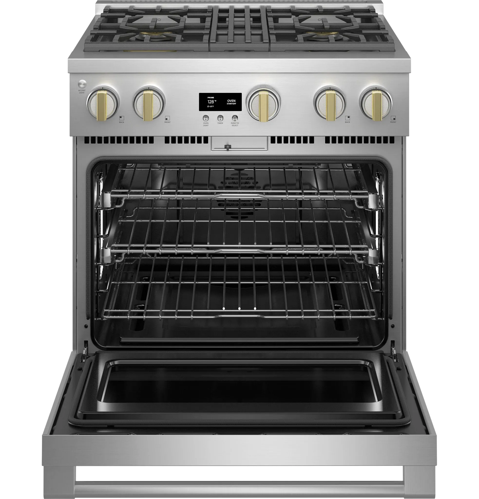 Monogram 304 Series Stainless Steel 30" Gas Range