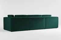 Destin Joya Green Velvet 4-piece Bumper Sectional