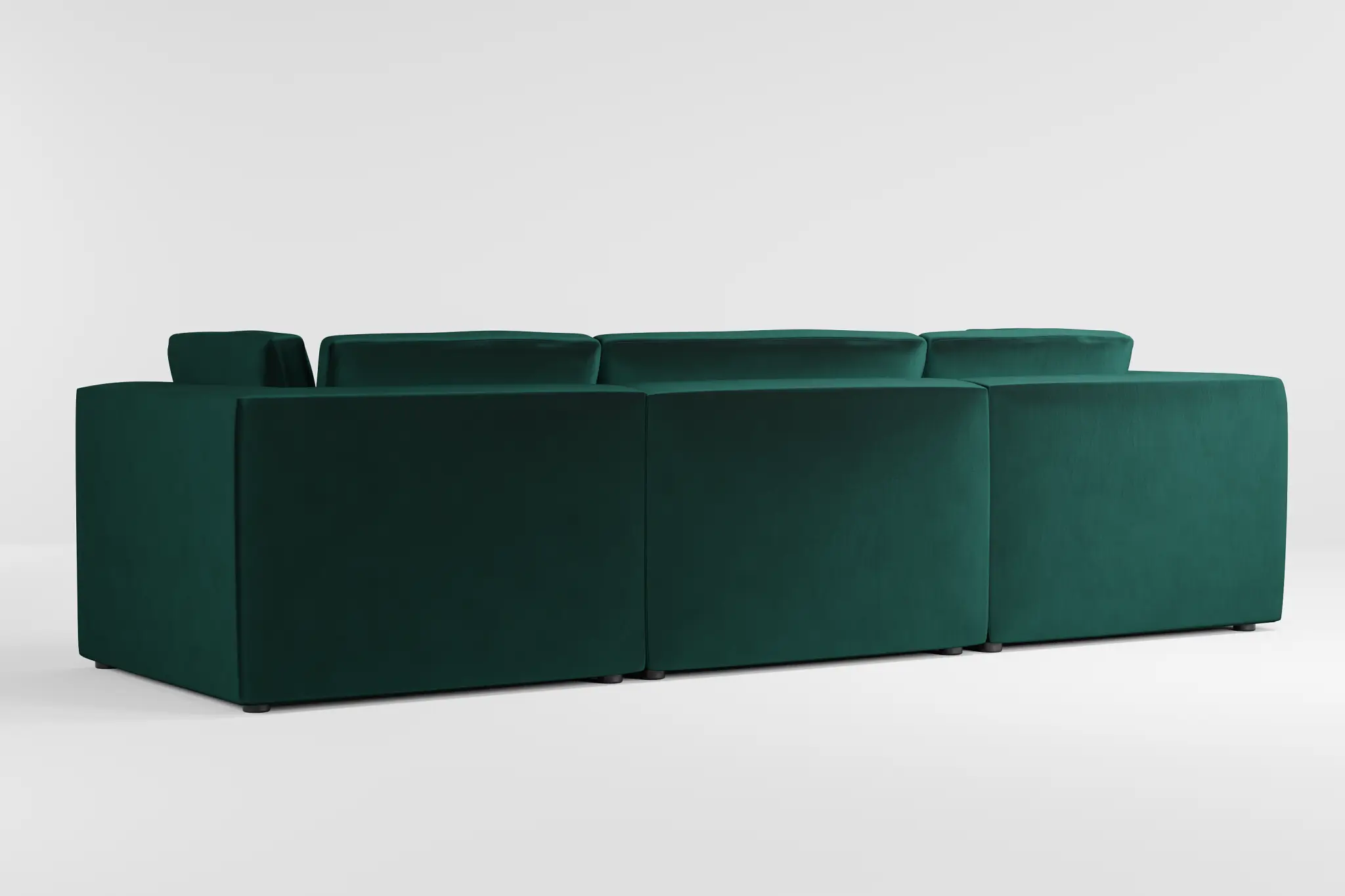 Destin Joya Green Velvet 4-piece Bumper Sectional Destin Joya Green Velvet 4-piece Bumper Sectional