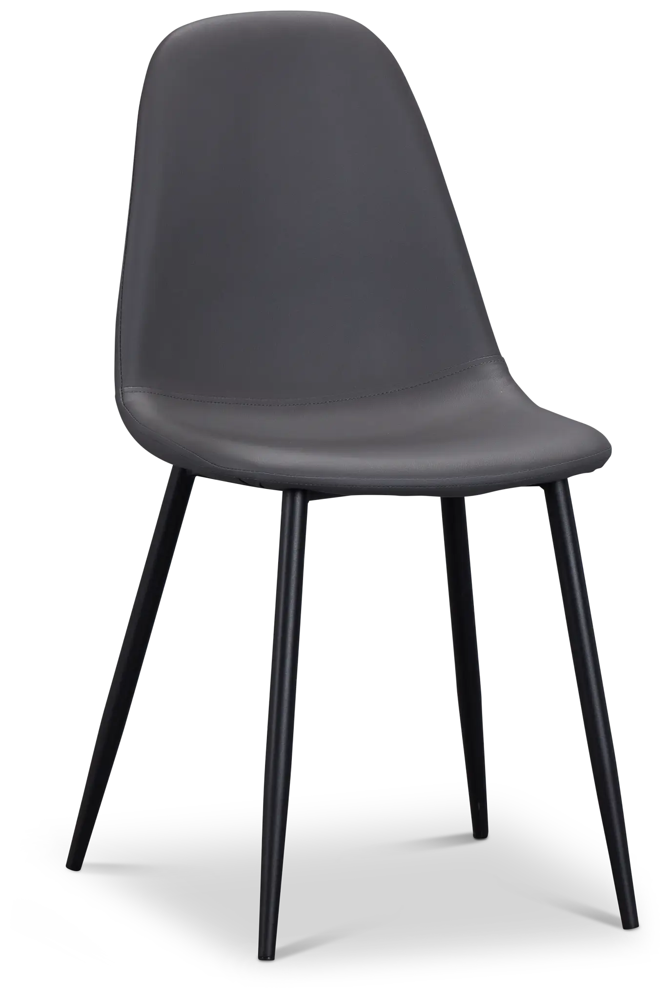 Havana Gray Micro Upholstered Side Chair W/ Black Legs Havana Gray Micro Upholstered Side Chair W/ Black Legs