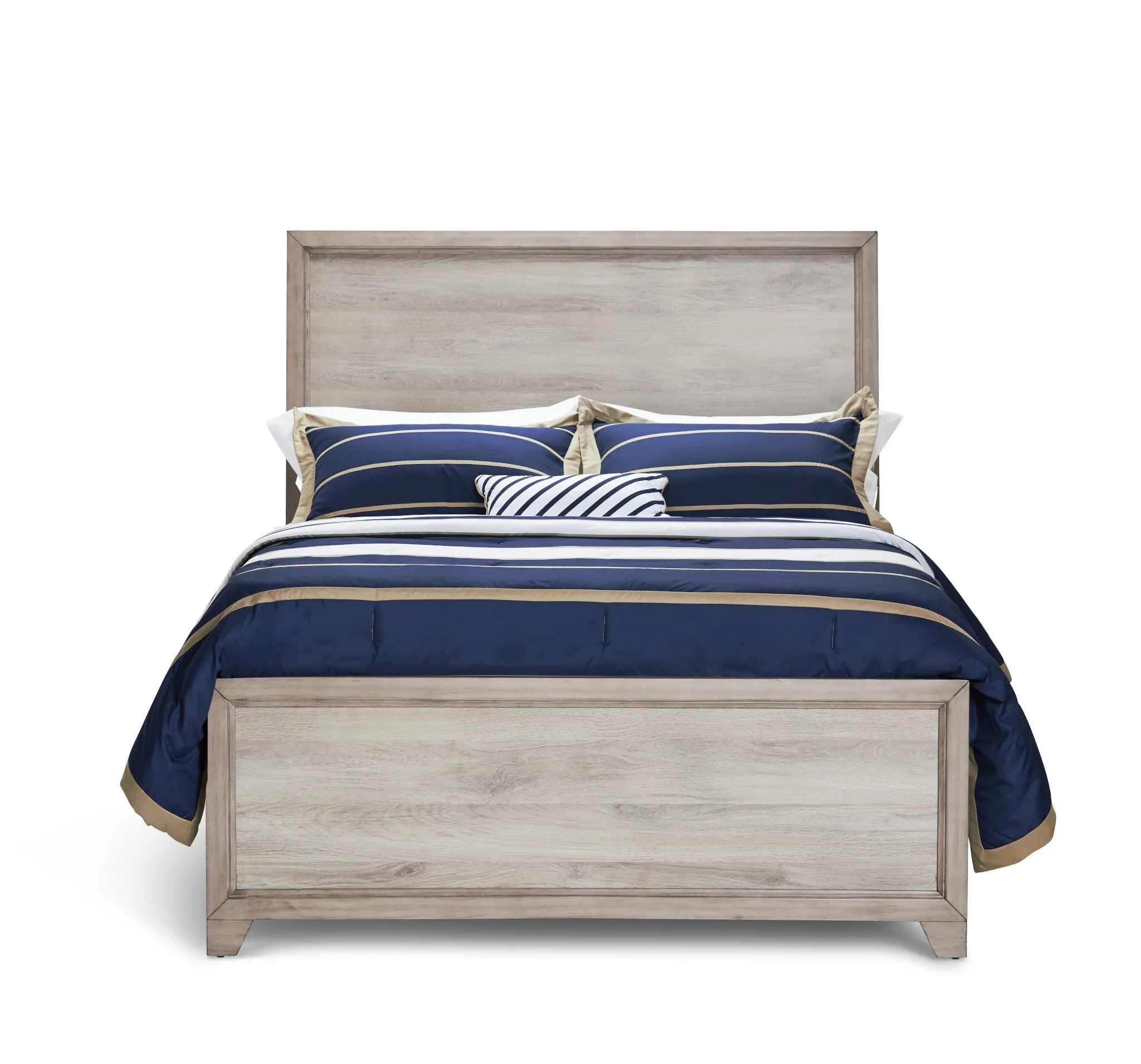 Rivercreek Gray Wood Panel Bed