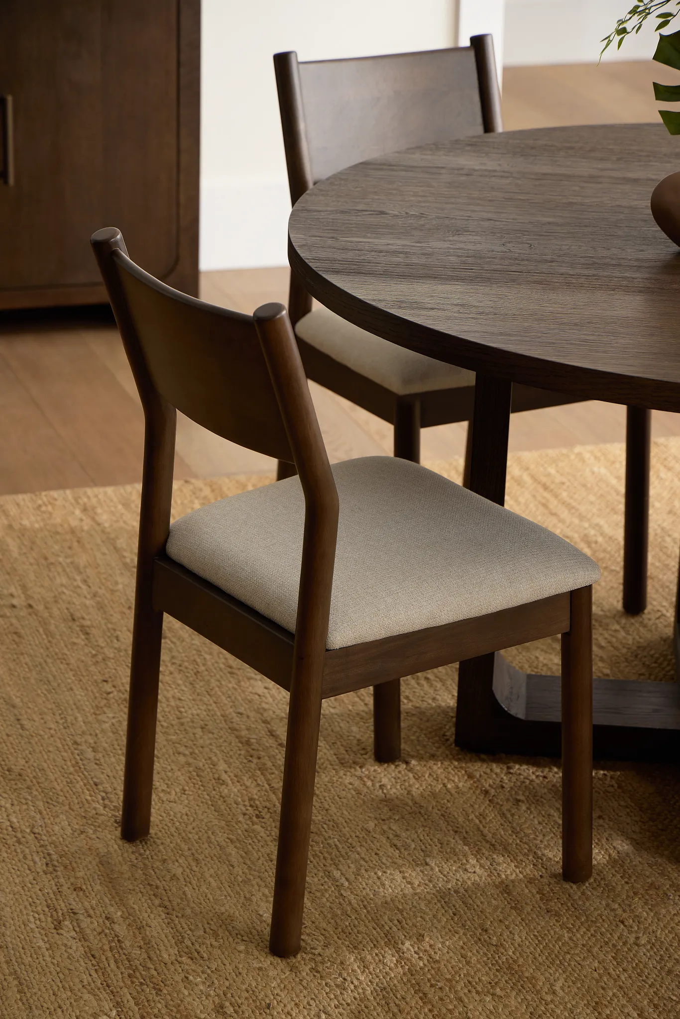 Rochester Dark Tone Upholstered Side Chair