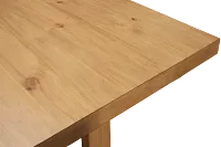 Vail Light Tone Trestle Table & 4 Upholstered Chairs