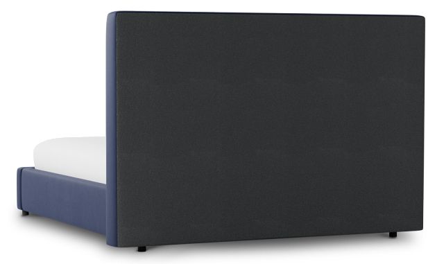 Grayton Joya Dark Blue 54" Upholstered Platform Bed