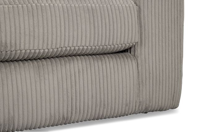 Charlie Gray Fabric Left Chaise Sectional