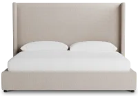 Captiva Elite Taupe 60" Upholstered Shelter Bed