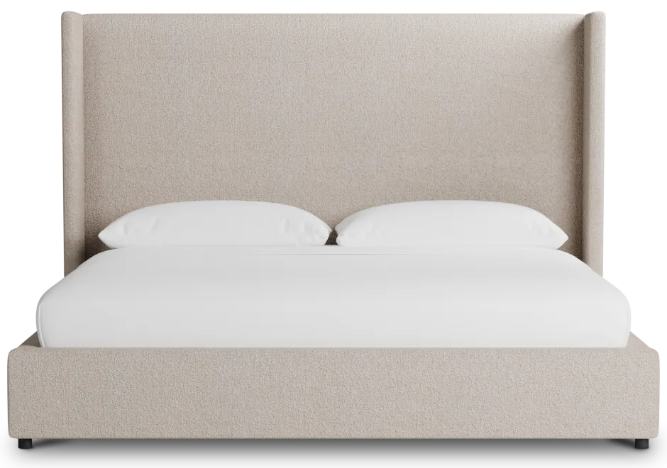 Captiva Elite Taupe 60" Upholstered Shelter Bed