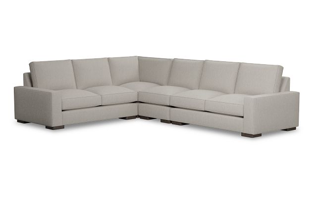 Edgewater Revenue Beige Medium Two-arm Sectional