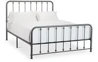 Rory Gray Metal Panel Bed