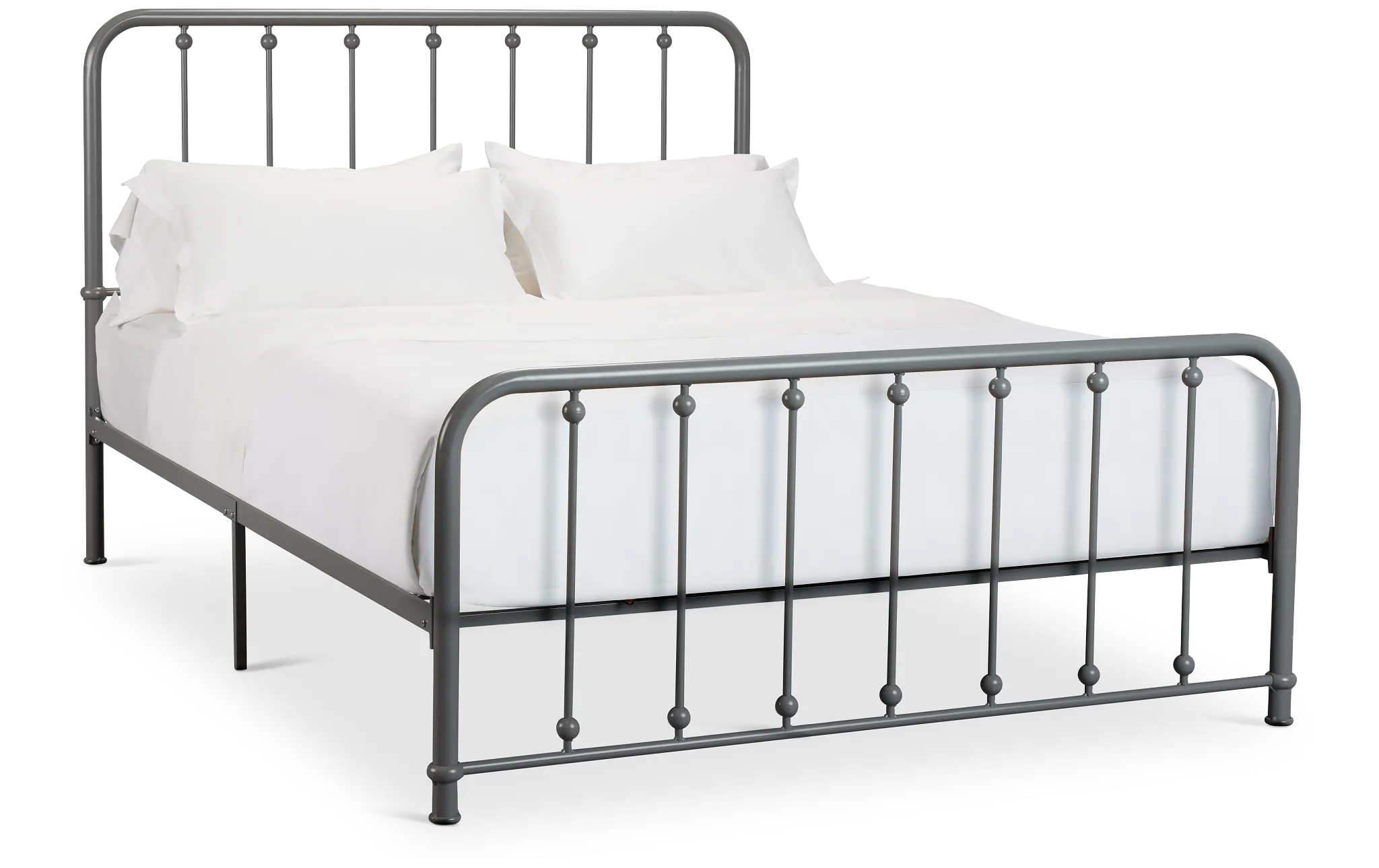 Rory Gray Metal Panel Bed