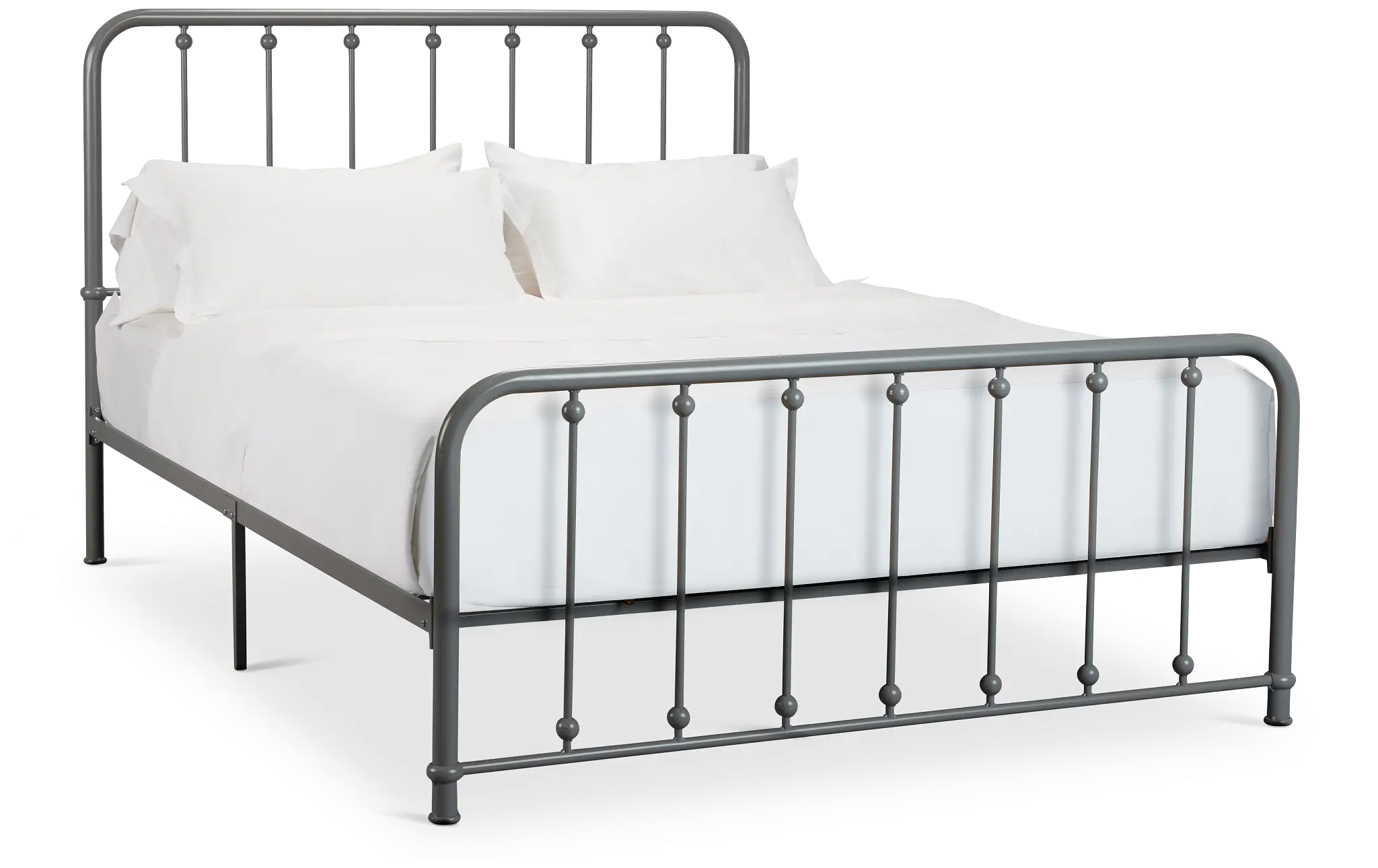 Rory Gray Metal Panel Bed Rory Gray Metal Panel Bed