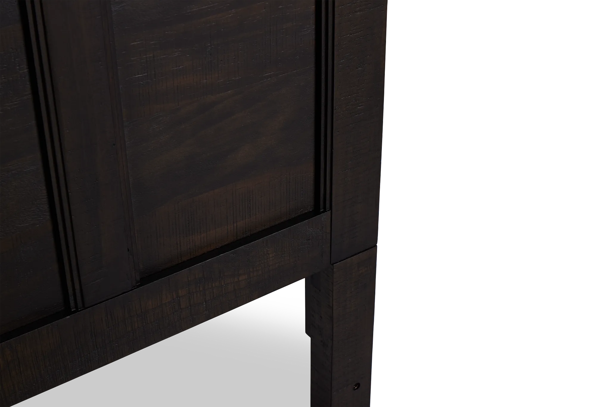 Heron Cove Dark Tone Panel Headboard With Lights