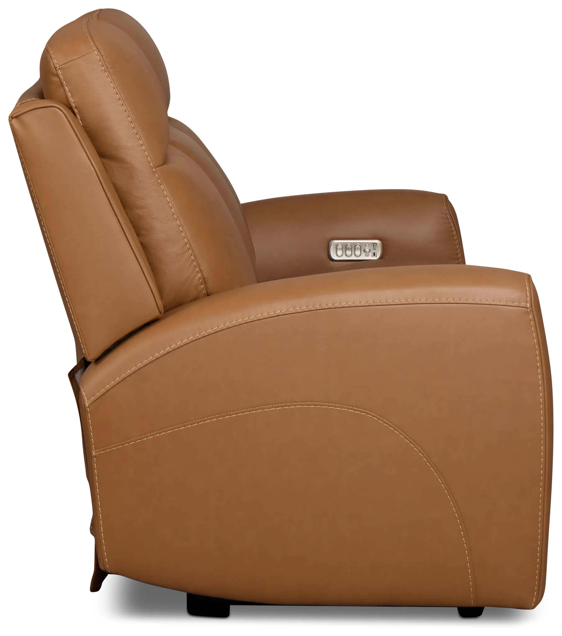 Belmont Medium Brown Lthr/vinyl Power Reclining Sofa
