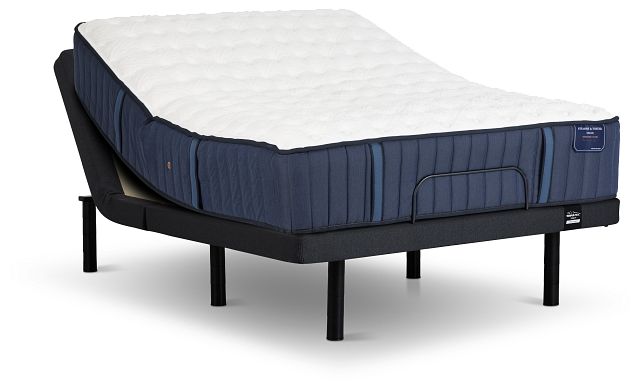Stearns & Foster Hurston Luxury Cushion Firm Ergo Sleeptracker Adjustable Mattress Set