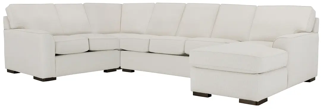 Austin White Fabric Right Chaise Memory Foam Sleeper Sectional Austin White Fabric Right Chaise Memory Foam Sleeper Sectional