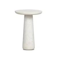 Sornya White Tall End Table