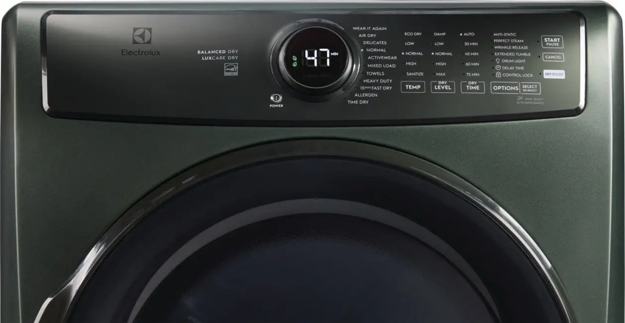 Electrolux 7738 Series Green Front Load Electric Dryer Electrolux 7738 Series Green Front Load Electric Dryer