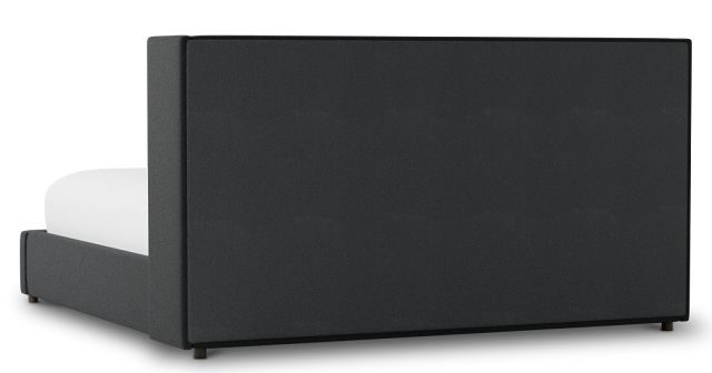Captiva Elite Black 48" Upholstered Shelter Bed