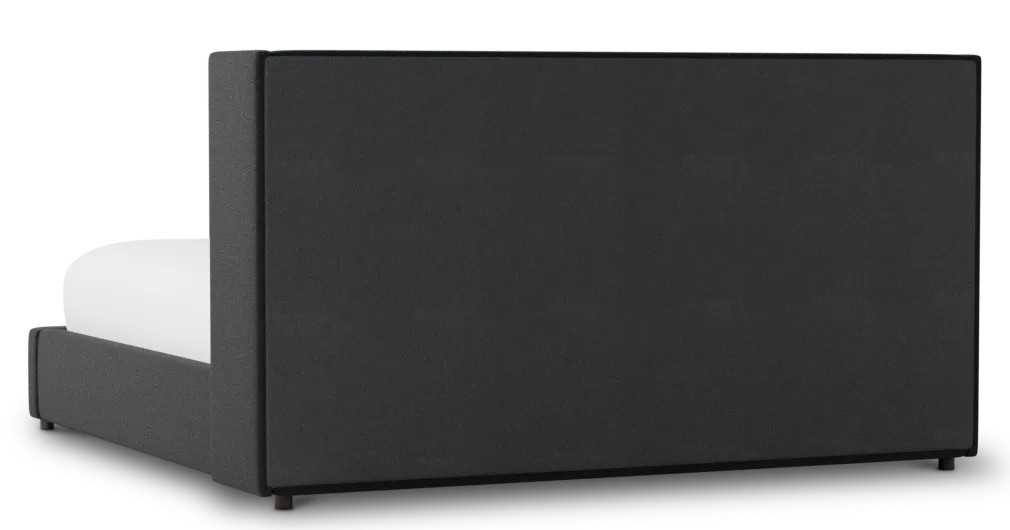 Captiva Elite Black 48" Upholstered Shelter Bed