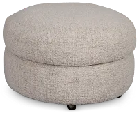 Kaya Gray Castored Cocktail Ottoman