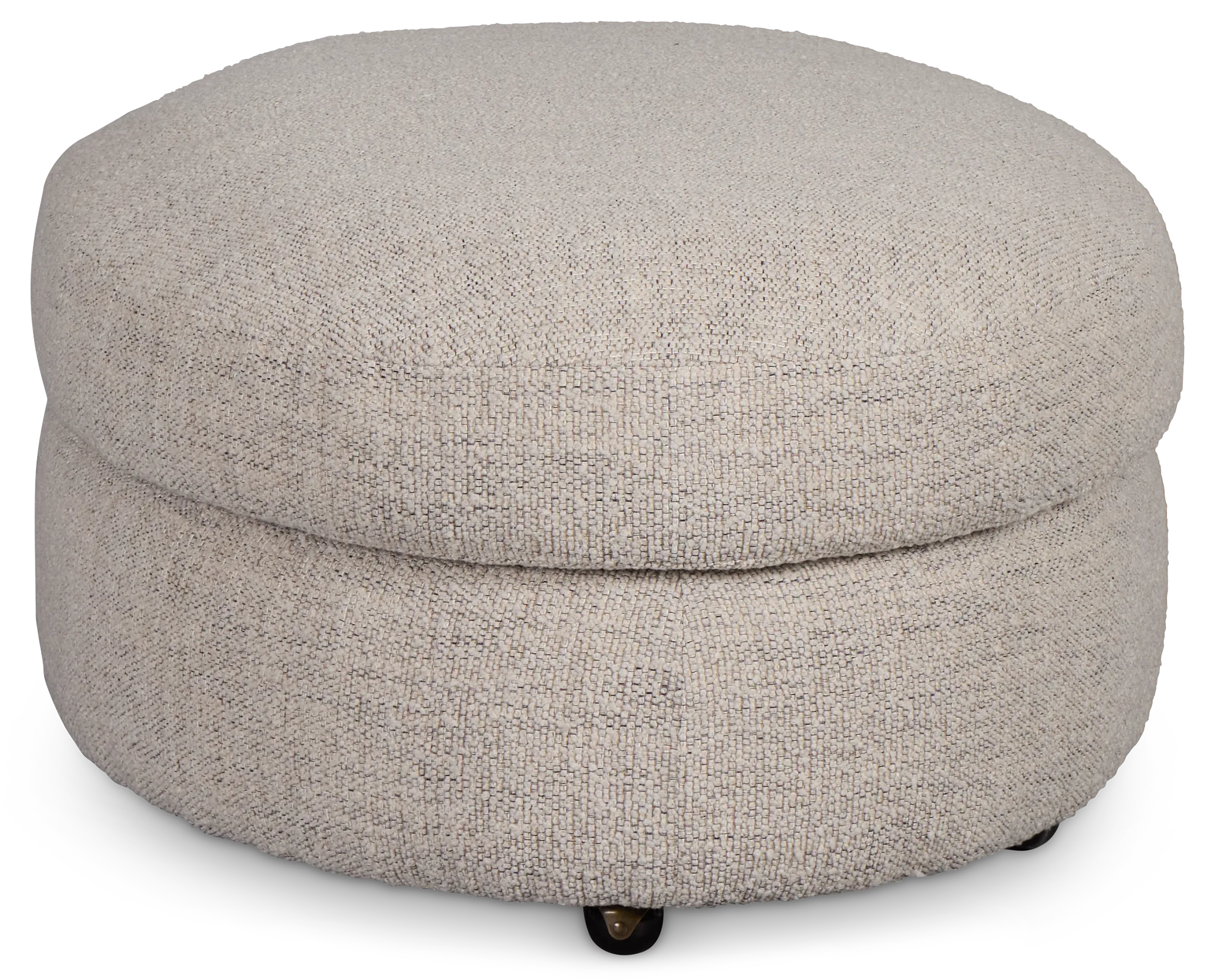 Kaya Gray Castored Cocktail Ottoman
