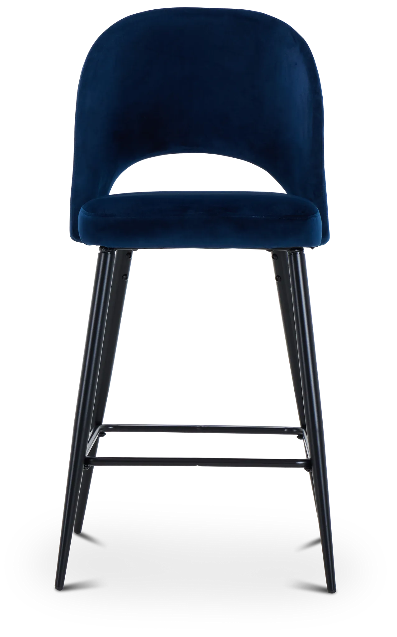 Kelly Dark Blue 28" Upholstered Barstool