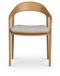 Gables Light Tone Upholstered Arm Chair