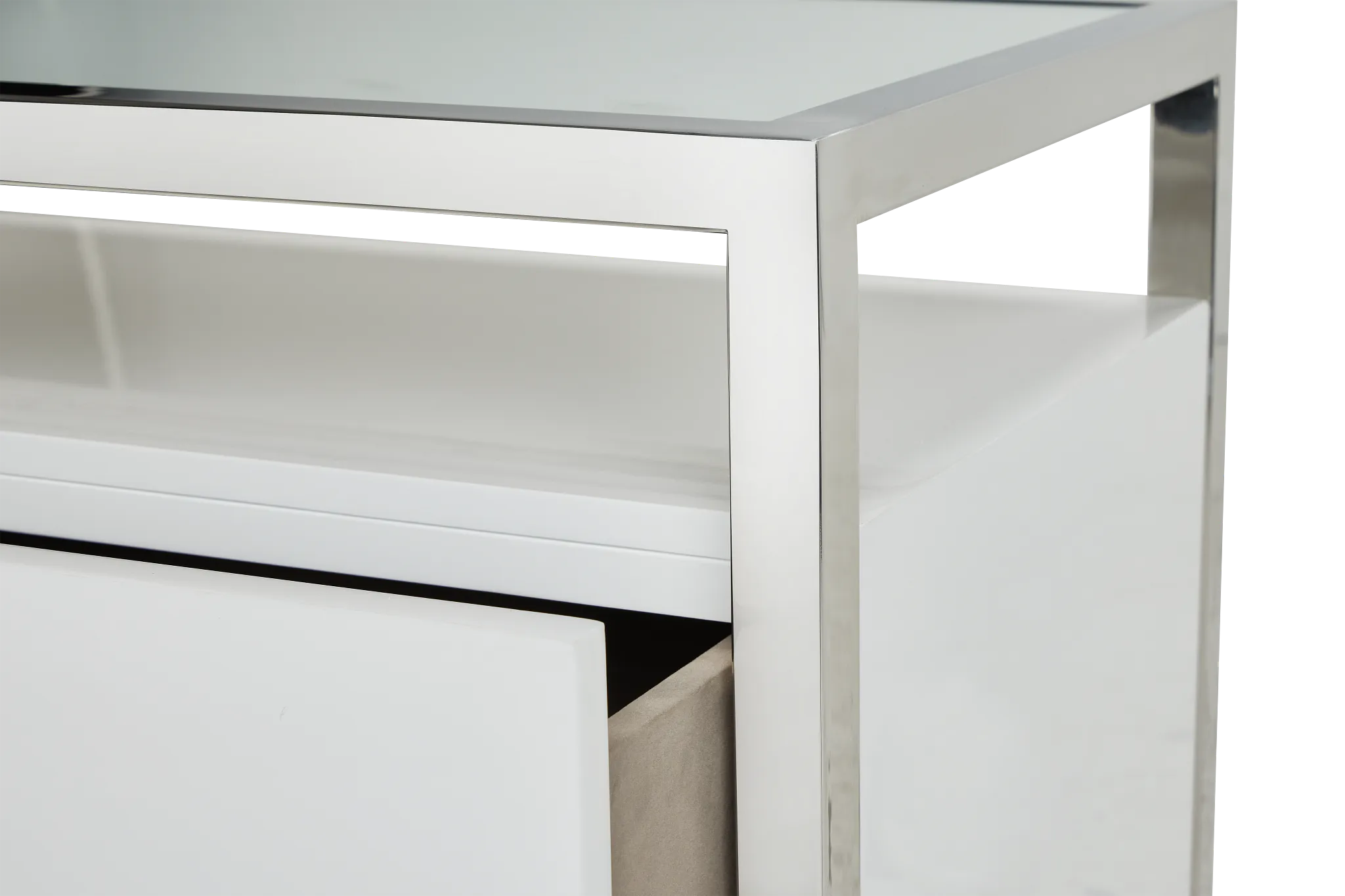 Miami White Nightstand