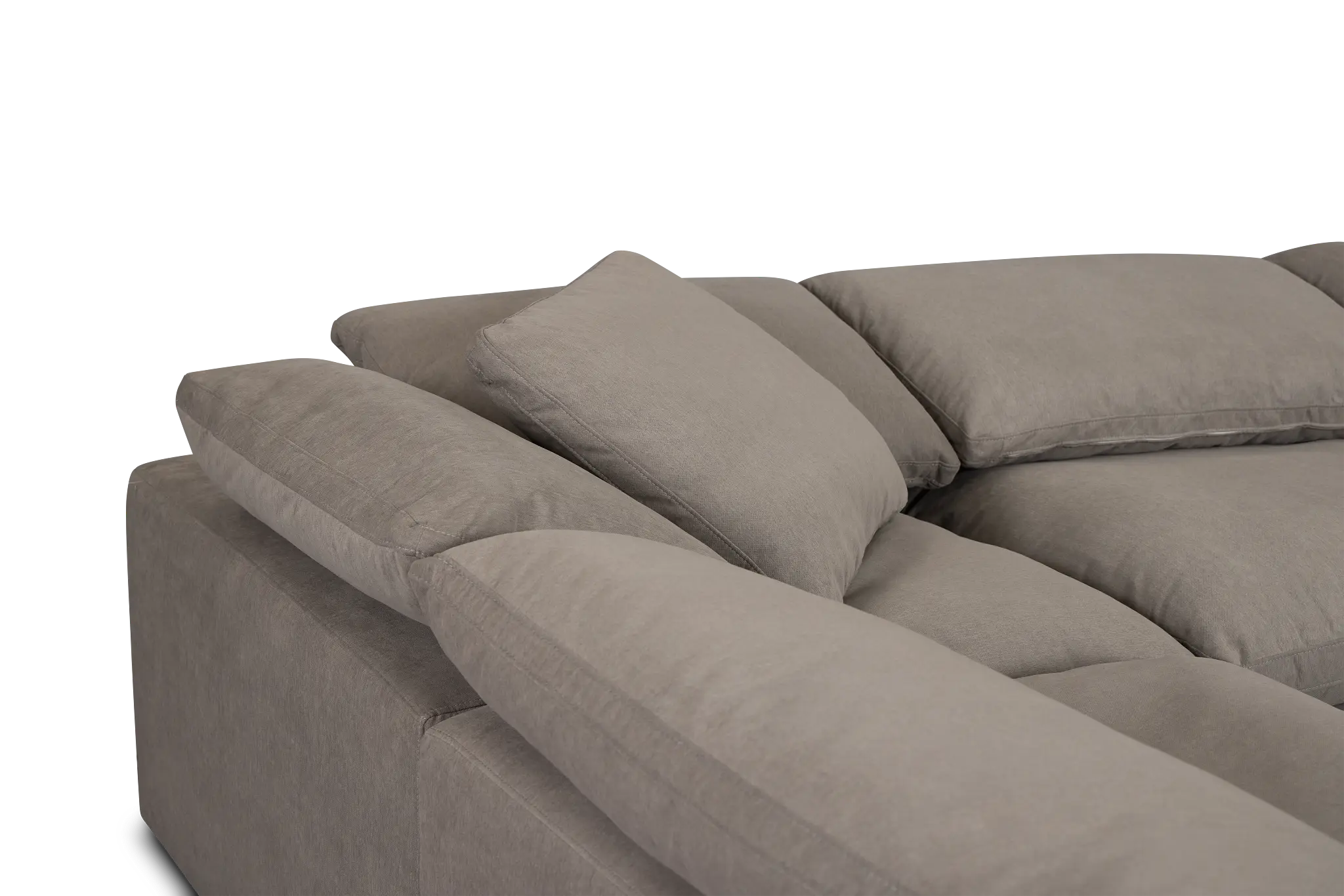 Nixon Light Gray Fabric Two-arm Sectional Nixon Light Gray Fabric Two-arm Sectional