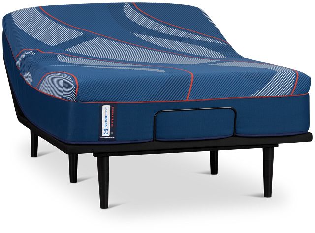 Posturepedic Elite Hybrid Brenham 2 Soft Ease Adjustable Mattress Set