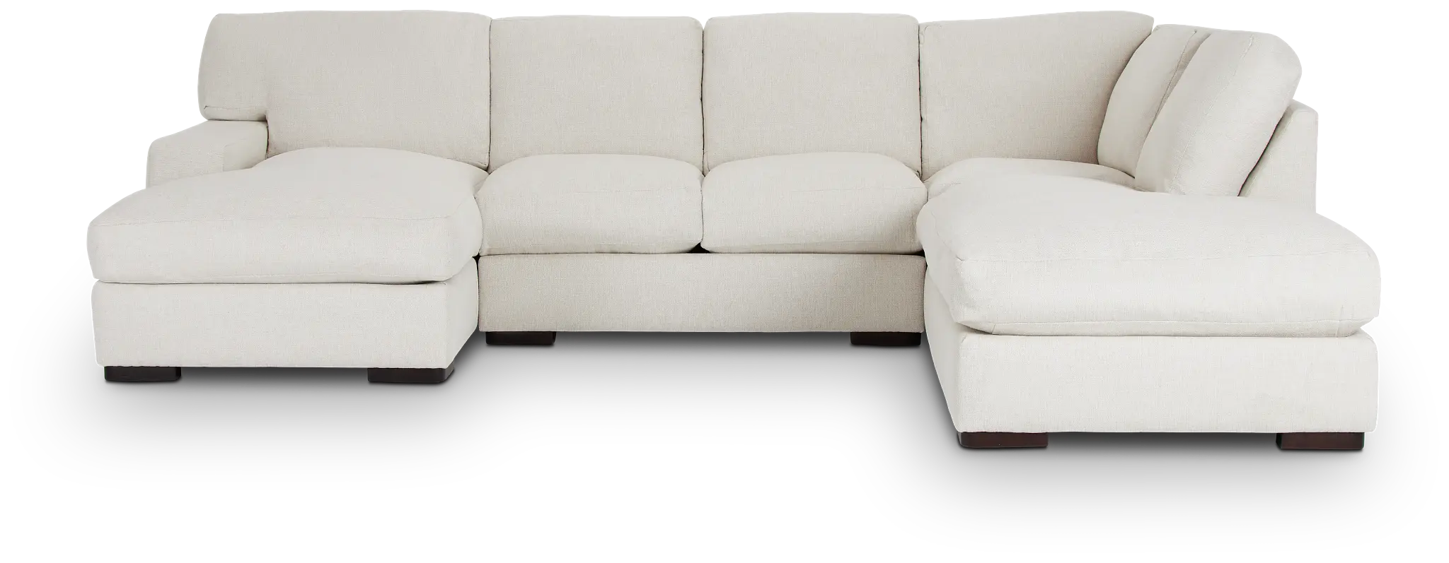 Veronica White Down Small Right Bumper Sectional Veronica White Down Small Right Bumper Sectional