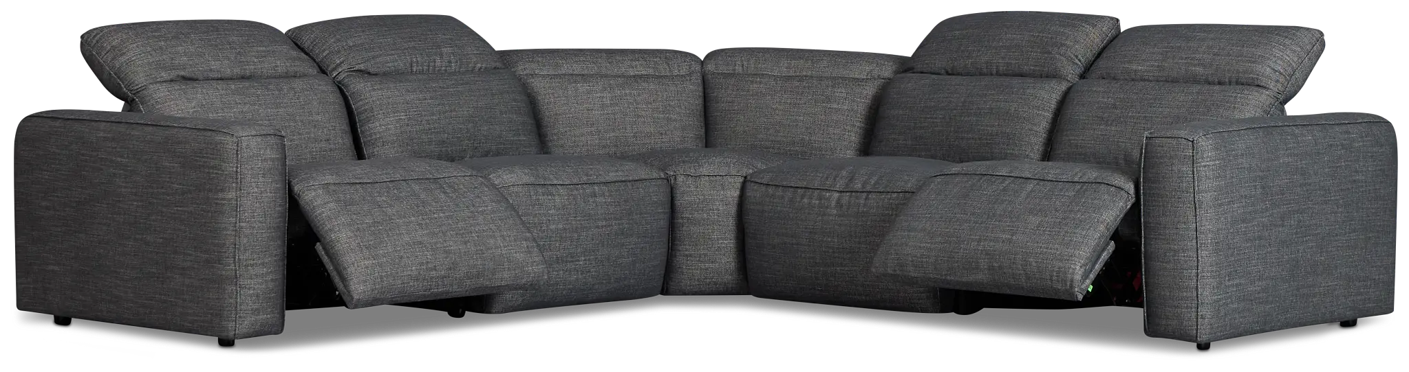 Ryland Dark Gray Fabric Small Two-arm Power Reclining Sectional Ryland Dark Gray Fabric Small Two-arm Power Reclining Sectional