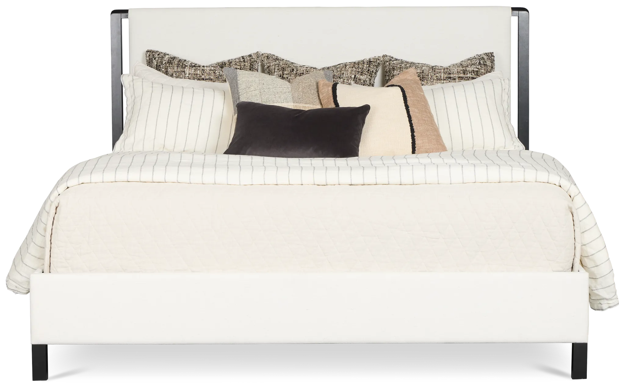 Highland Black Uph Panel Bed