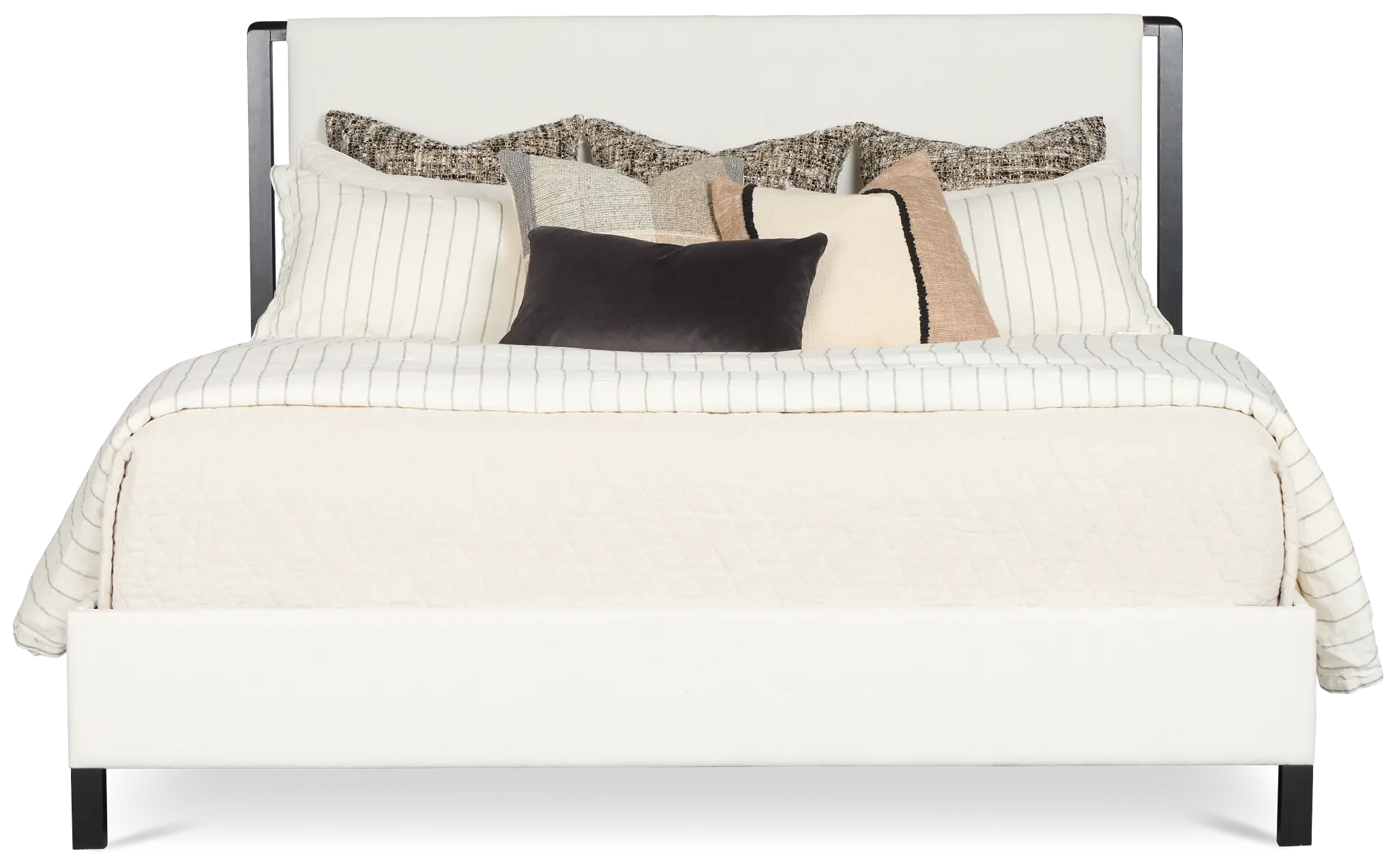 Highland Black Uph Panel Bed Highland Black Uph Panel Bed