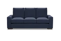 Edgewater Peyton Dark Blue 84" Sofa W/ 3 Cushions