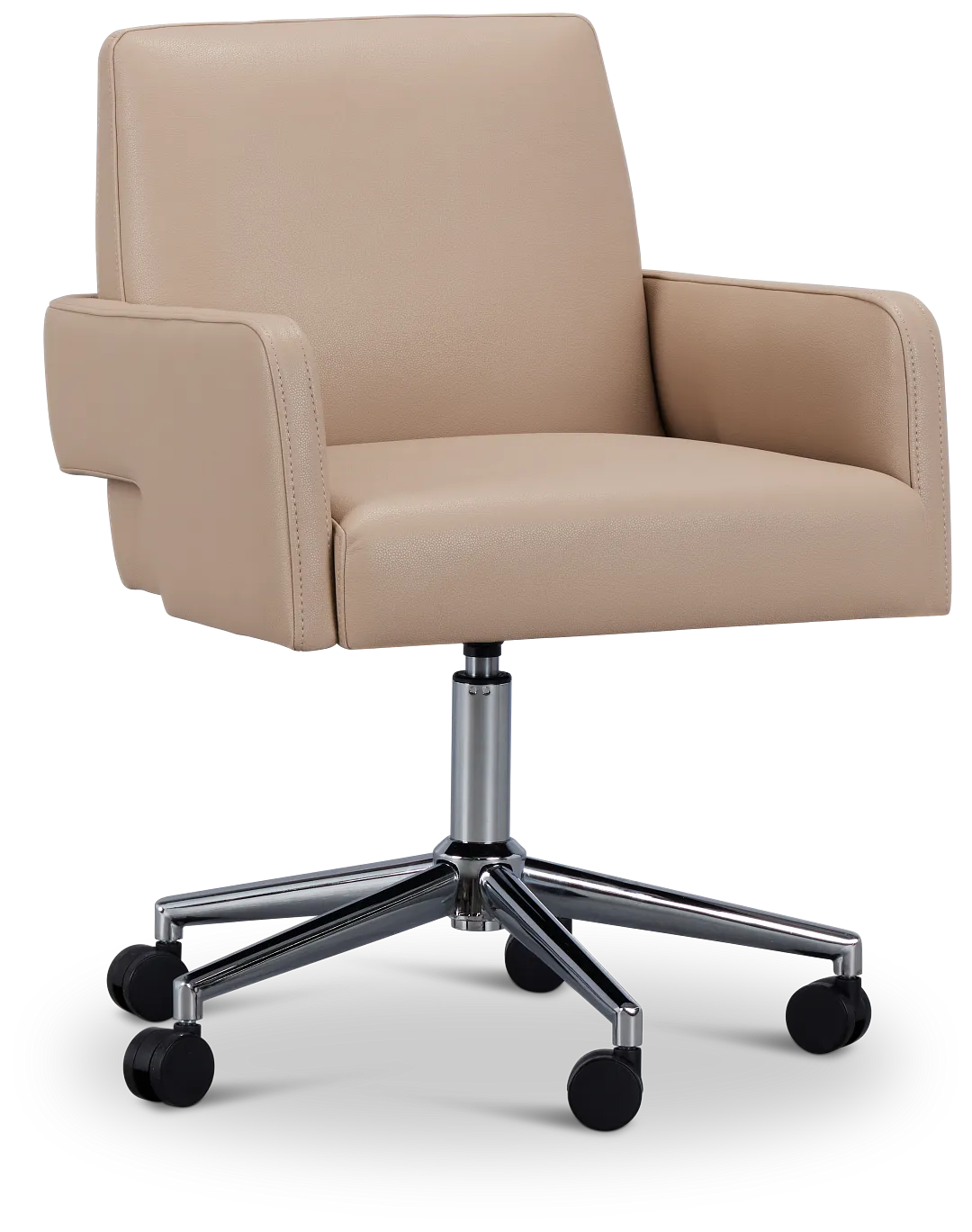 Skye Beige Swivel Desk Chair