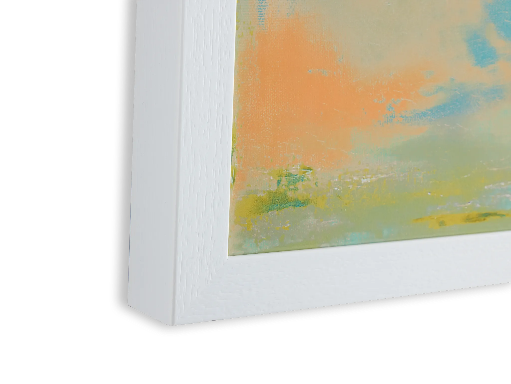 Wells Orange Framed Wall Art