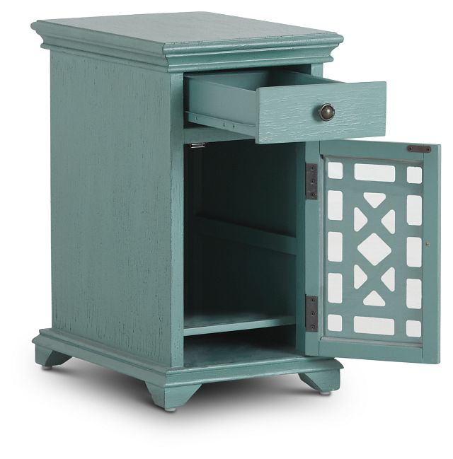 Alexis Teal Small Cabinet