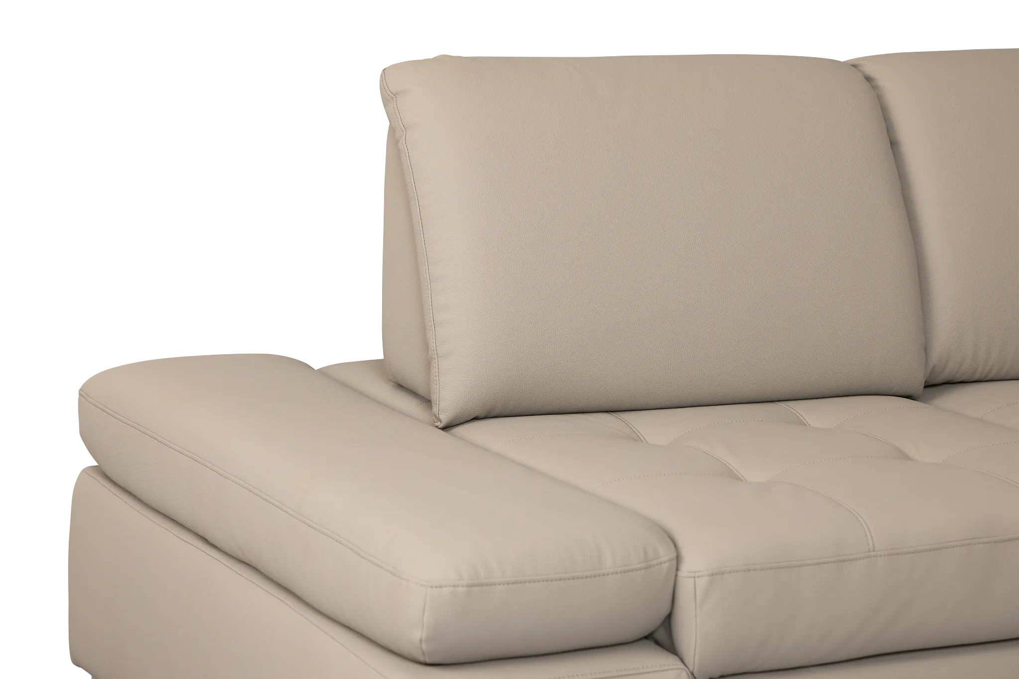 Eden Gray Micro Medium Right Chaise Sleeper Sectional