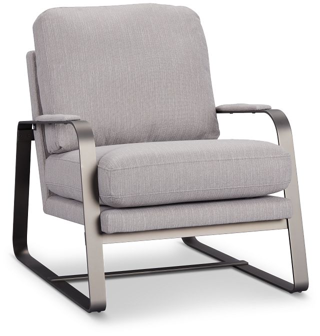 Lex Dark Gray Fabric Accent Chair